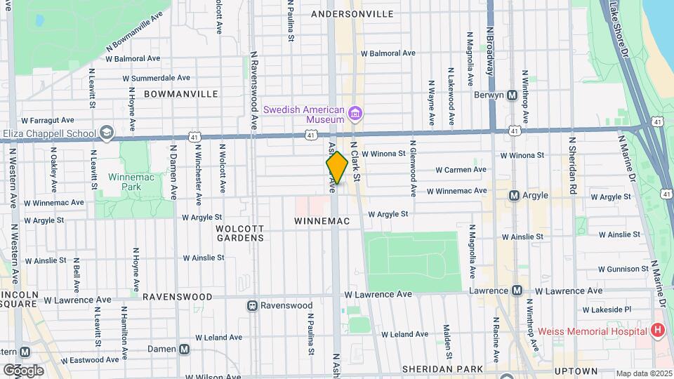 5059 N Ashland Ave Map and Location Details