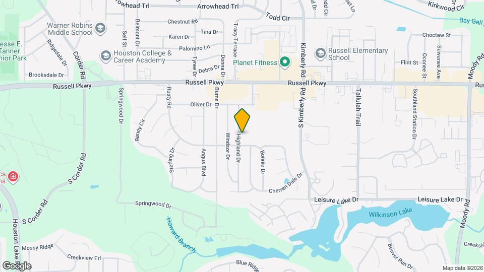 121 Highland Dr Map and Location Details