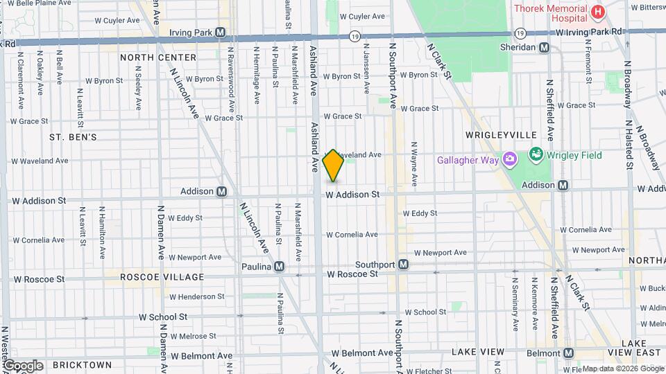 3610 N Bosworth Ave Mapa y Detalles de la Ubicación