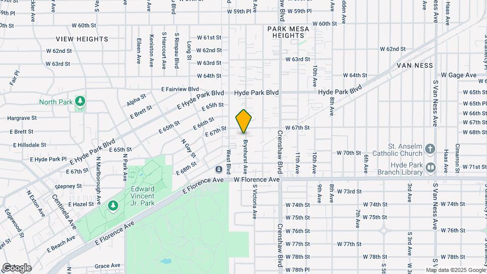 6717 Brynhurst Ave Map and Location Details