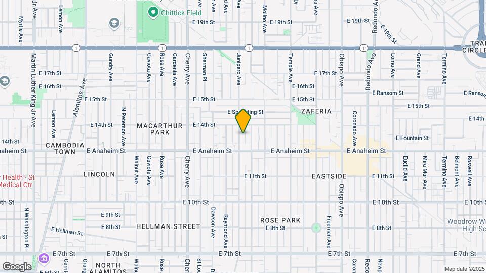 1340 Junipero Ave Map and Location Details