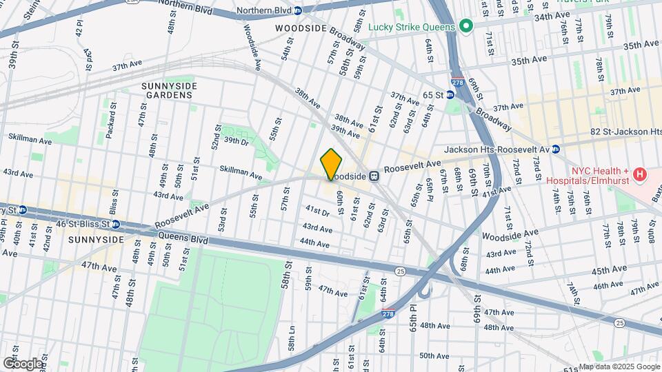 59-16 Woodside Ave Mapa y Detalles de la Ubicación