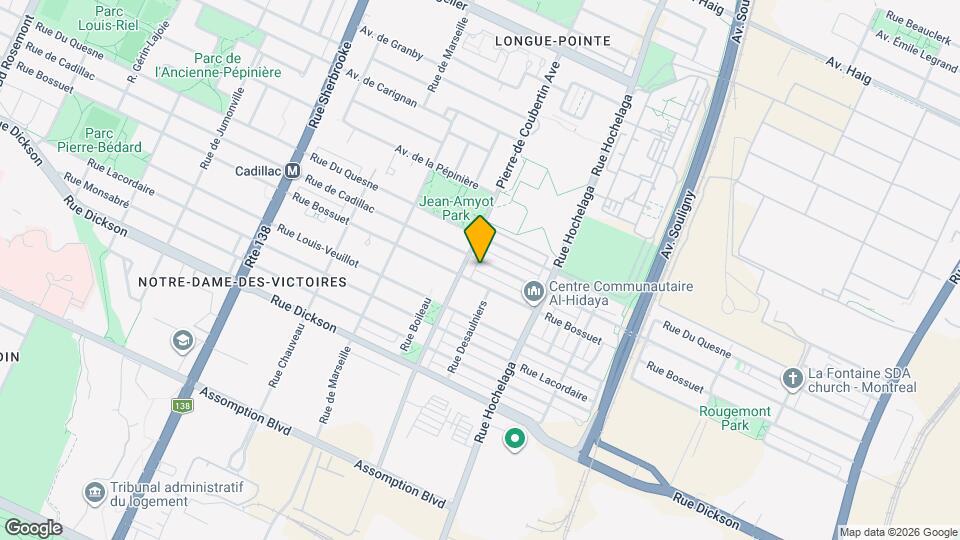 2672 De Cadillac Rue Map and Location Details