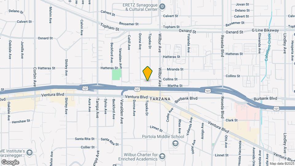 5655 Topeka Dr Map and Location Details
