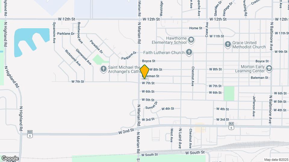 2710 W 7th St Map and Location Details