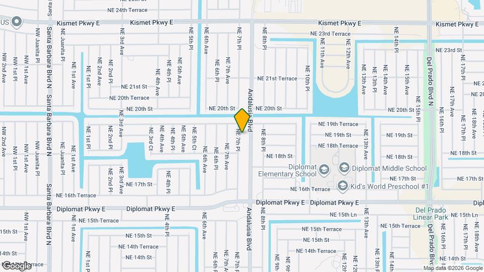 1825 NE 7th Pl Map and Location Details