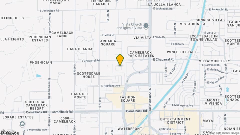 6929 E Mariposa Dr Map and Location Details