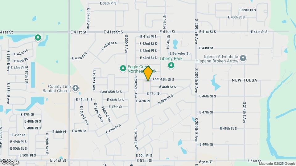 4560 S 204th E Ave Map and Location Details