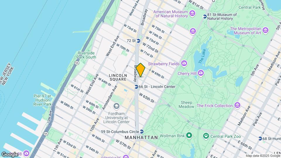 111 W 67th St Map and Location Details