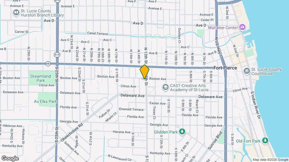 313 S 13th St Map and Location Details