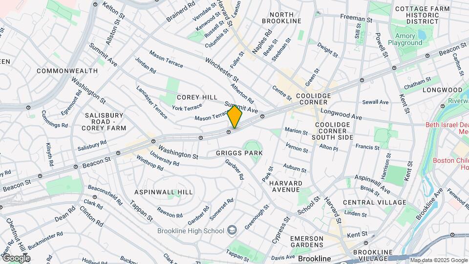 1475 Beacon St, Unit 9 Map and Location Details