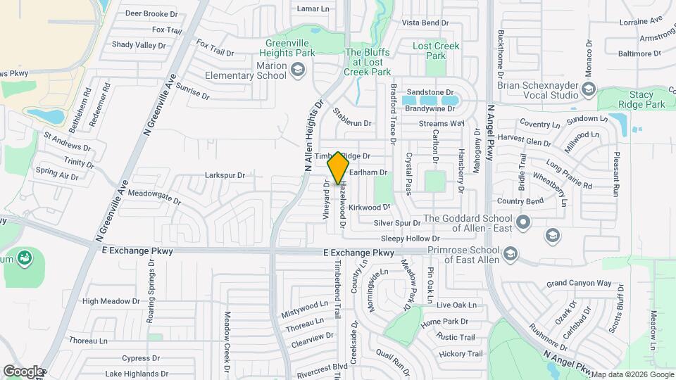 1407 Hazelwood Dr Map and Location Details