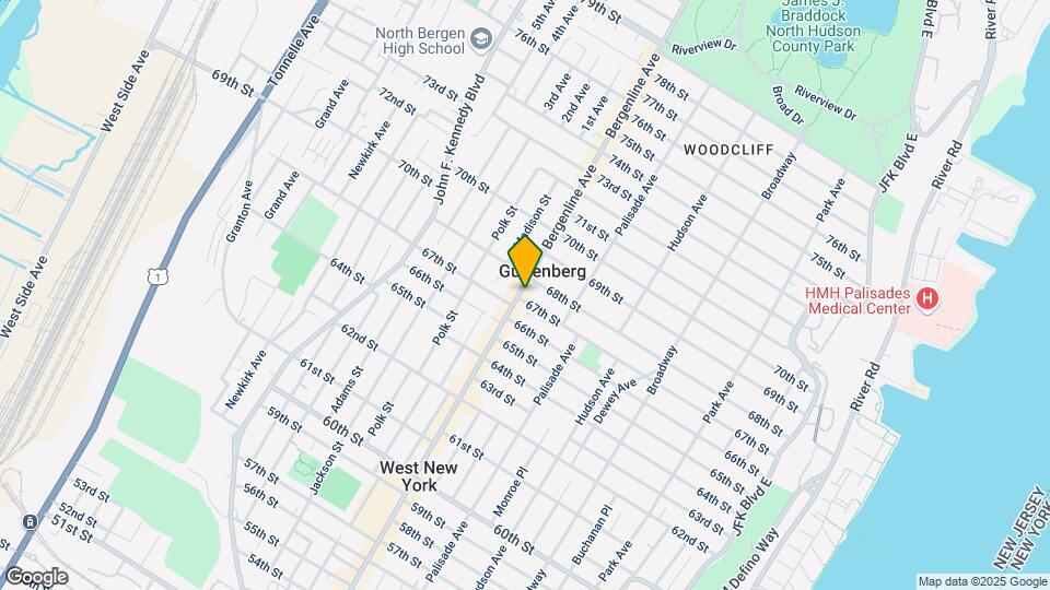 6704 Bergenline Ave Map and Location Details
