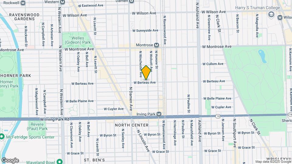 1904 W Berteau Ave, Unit 2 Map and Location Details