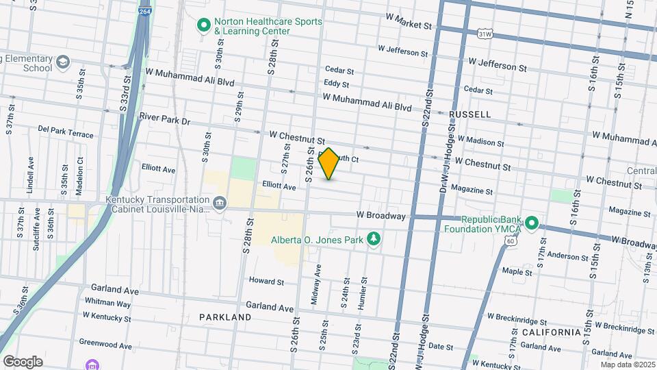 2507 Elliott Ave Mapa y Detalles de la Ubicación