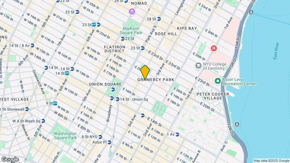 132 E 19th St Map and Location Details