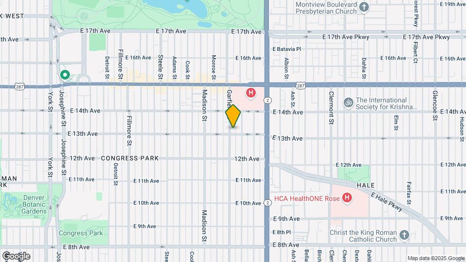 1300 Garfield St Map and Location Details