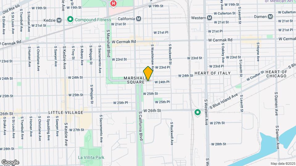 2714 W 24th Pl Mapa y Detalles de la Ubicación