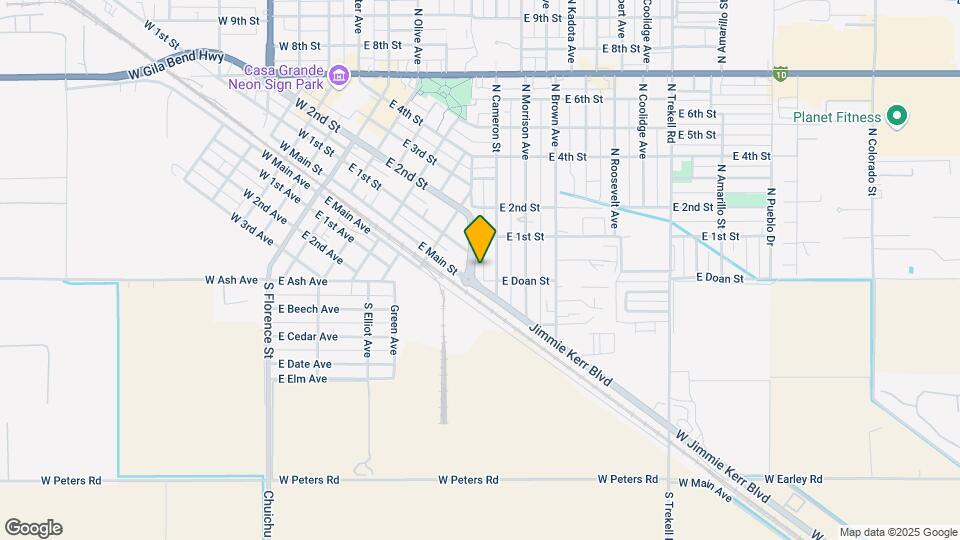 50 N Casa Grande Ave Mapa y Detalles de la Ubicación