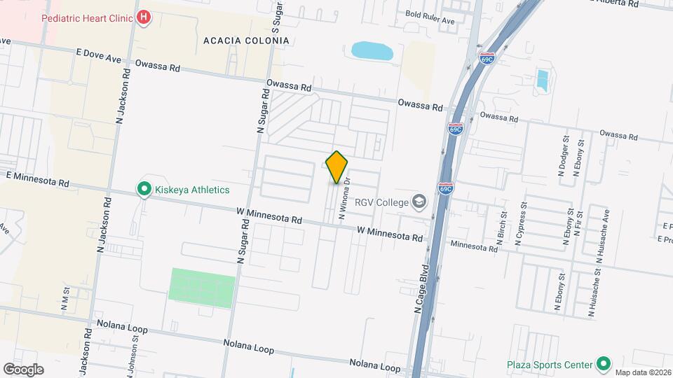 5504 N Crown Point Mapa y Detalles de la Ubicación