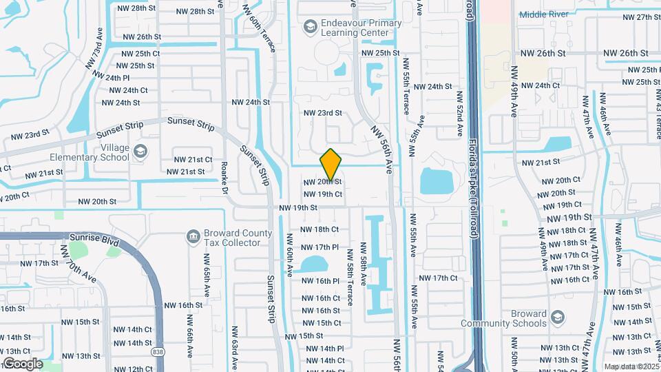 5890 NW 20th St Map and Location Details
