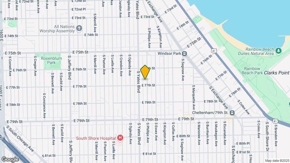 7646 S Phillips Ave Map and Location Details