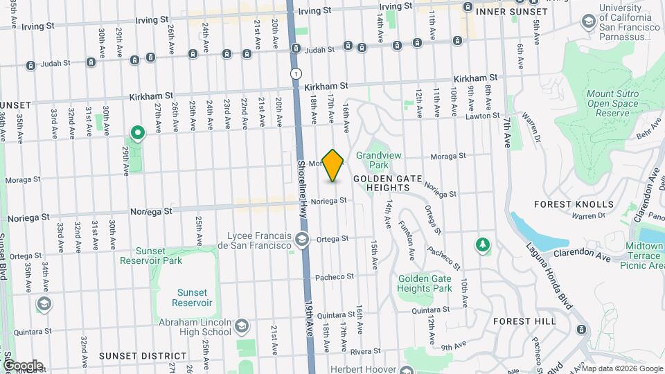 1765 17th Ave Map and Location Details