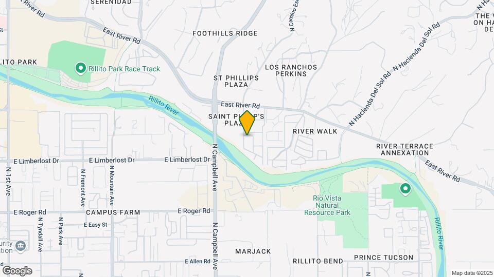 2010 E River Rd Mapa y Detalles de la Ubicación