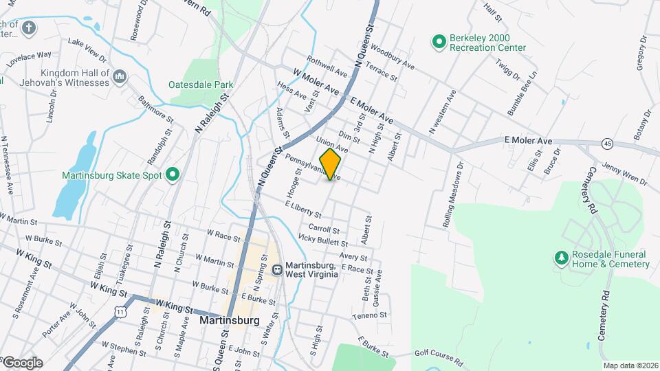 530 N 3rd St Map and Location Details