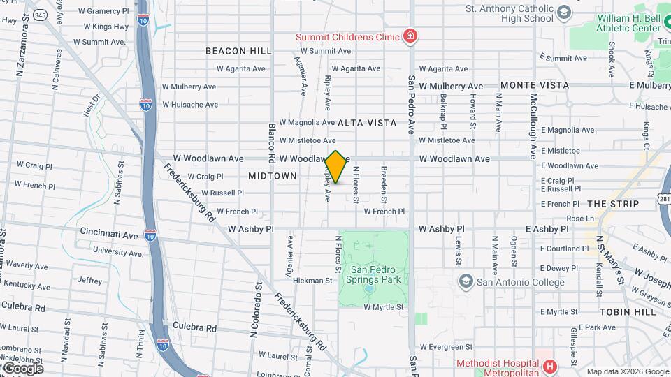 825 W Russell Pl Map and Location Details