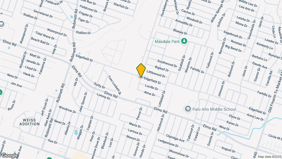 2808 Edgefield St Map and Location Details