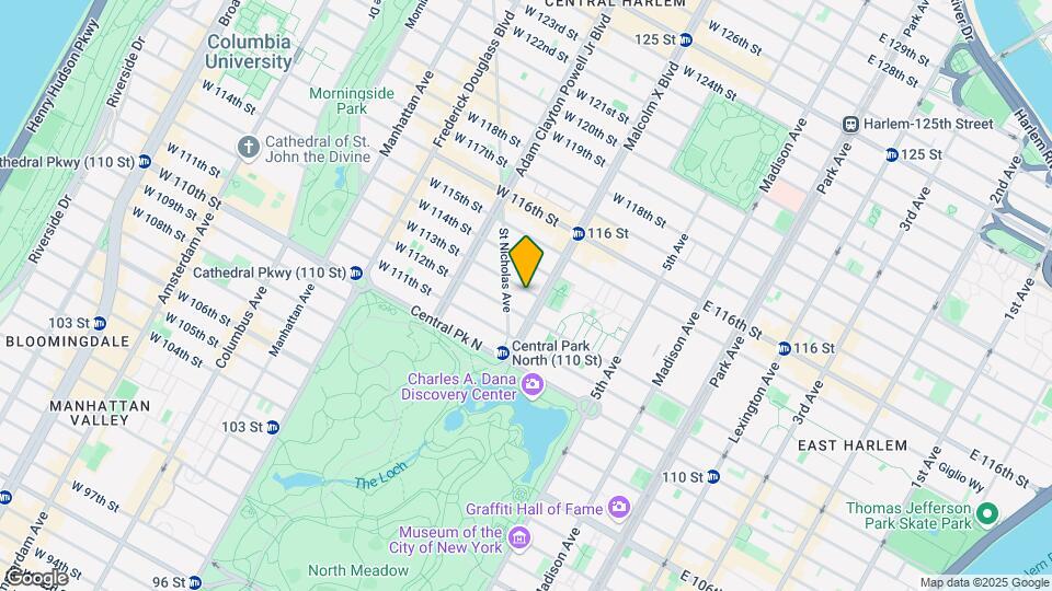 104 W 113th St Map and Location Details