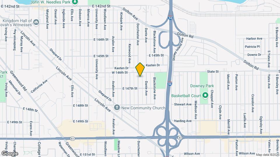 14621 Dorchester Ave Map and Location Details
