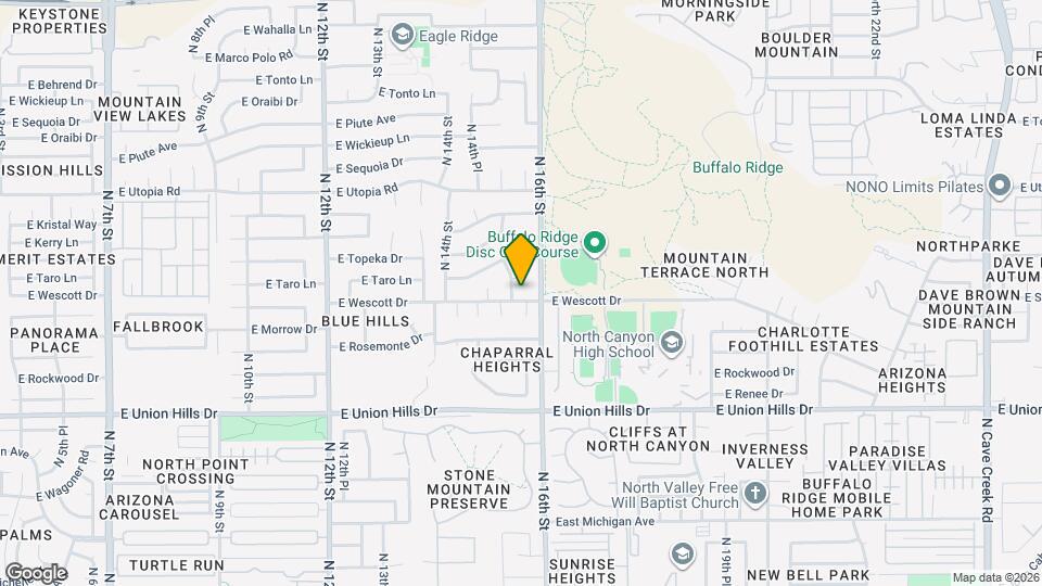 1506 E Wescott Dr Map and Location Details