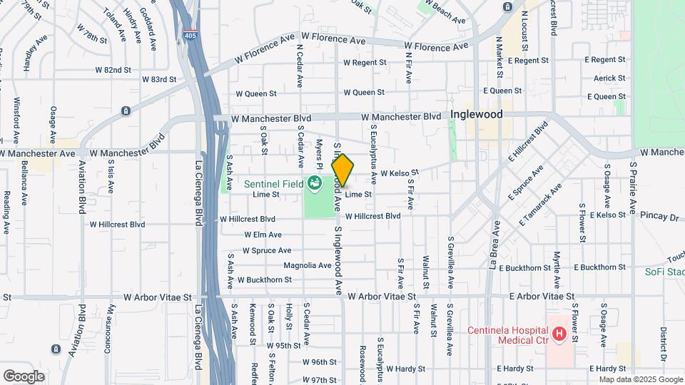 420 S Inglewood Ave Map and Location Details