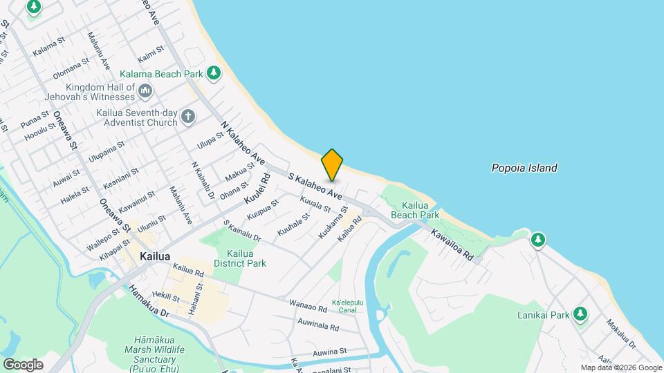 134 S Kalaheo Ave Map and Location Details