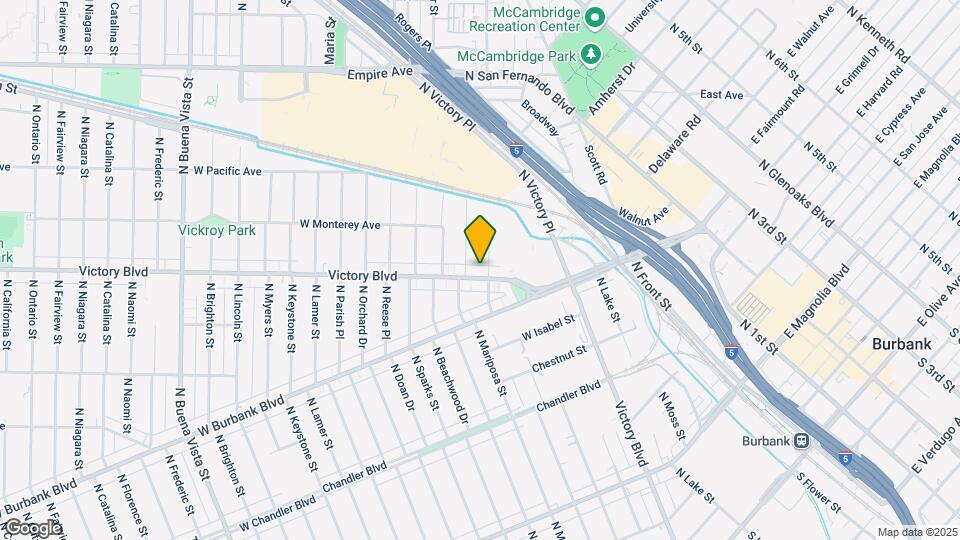 1205 W Victory Blvd Map and Location Details