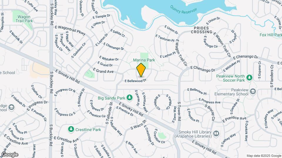 18019 E Bellewood Dr Map and Location Details