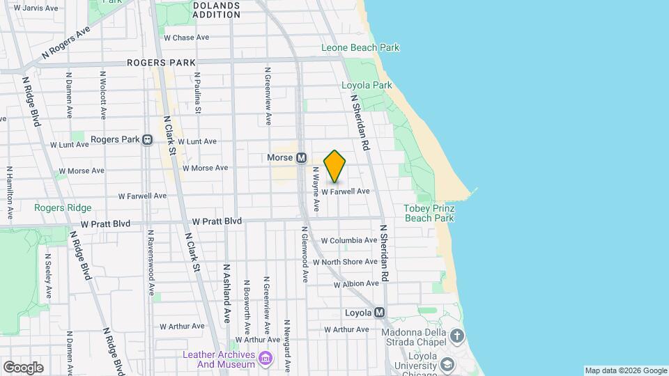 6900 N Lakewood Ave Map and Location Details