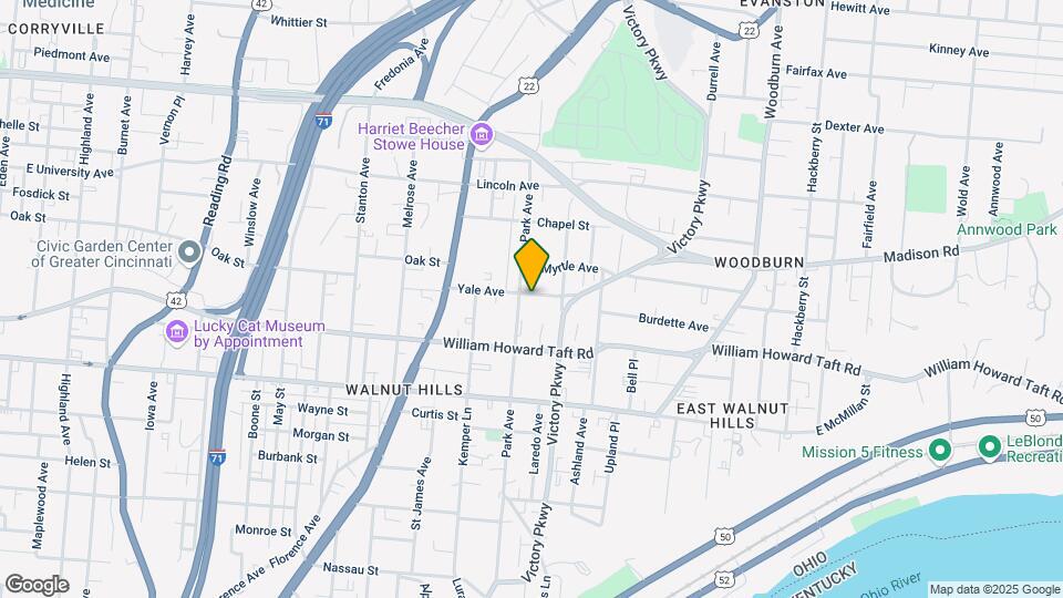 1111 Yale Ave Map and Location Details