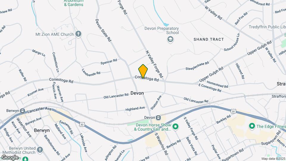132 Conestoga Rd Map and Location Details