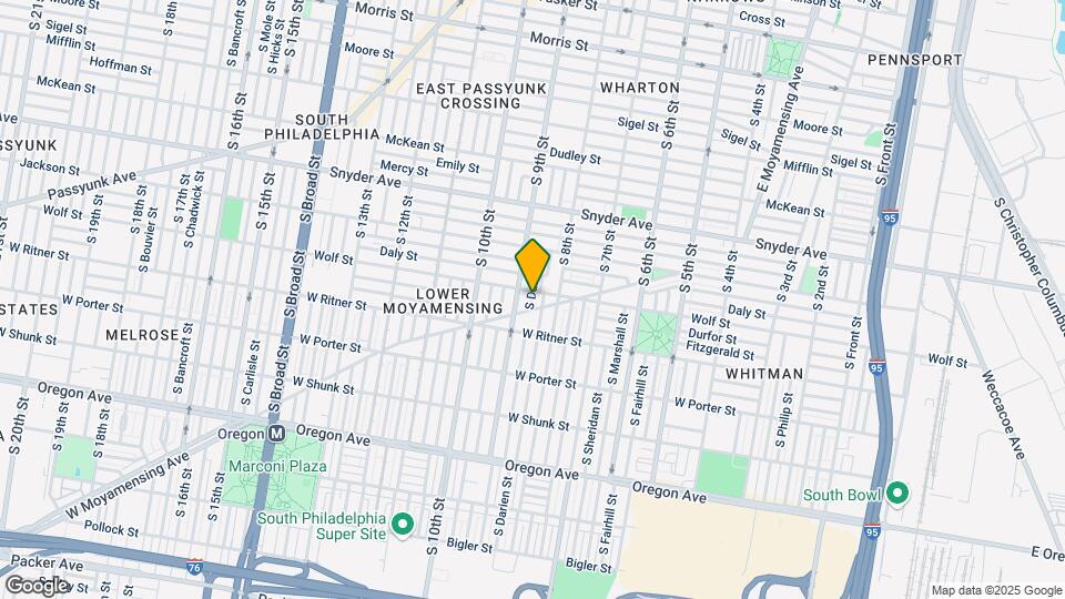 2309 S Darien St Map and Location Details
