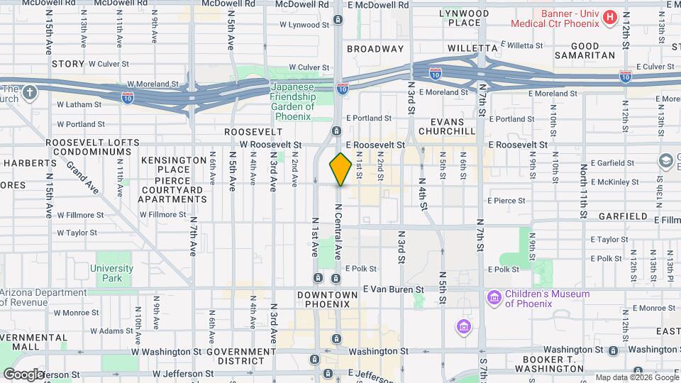 777 N Central Ave Map and Location Details