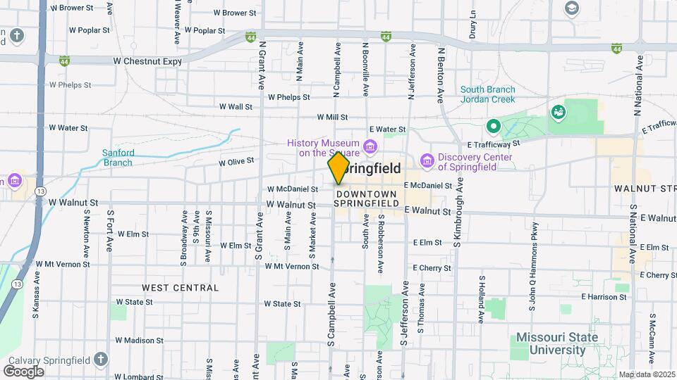 308 S Campbell Ave Map and Location Details