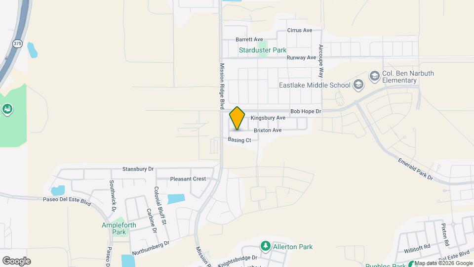 12616 Brixton Ave Map and Location Details