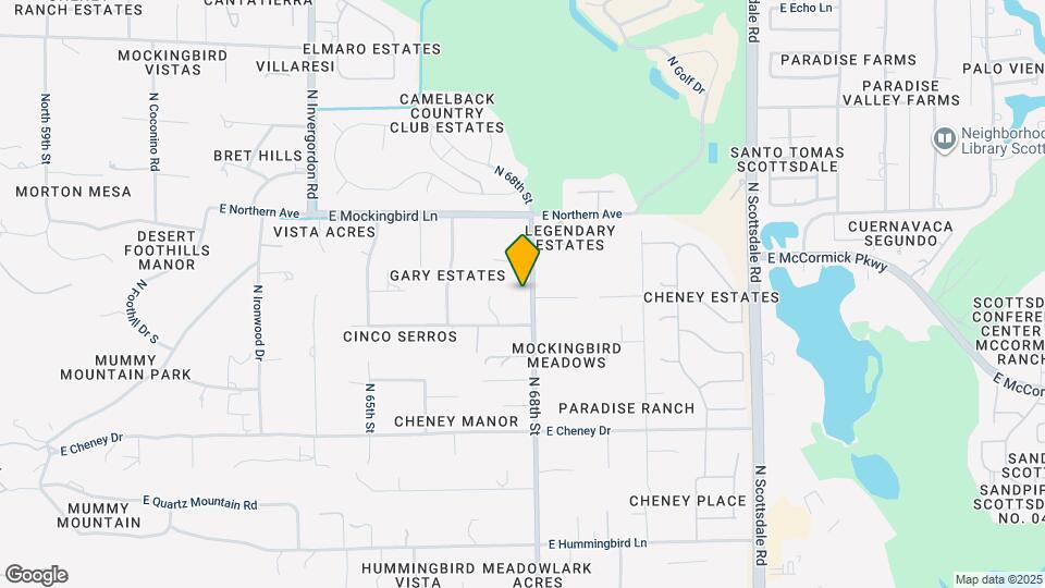 7730 N Mockingbird Ln Map and Location Details