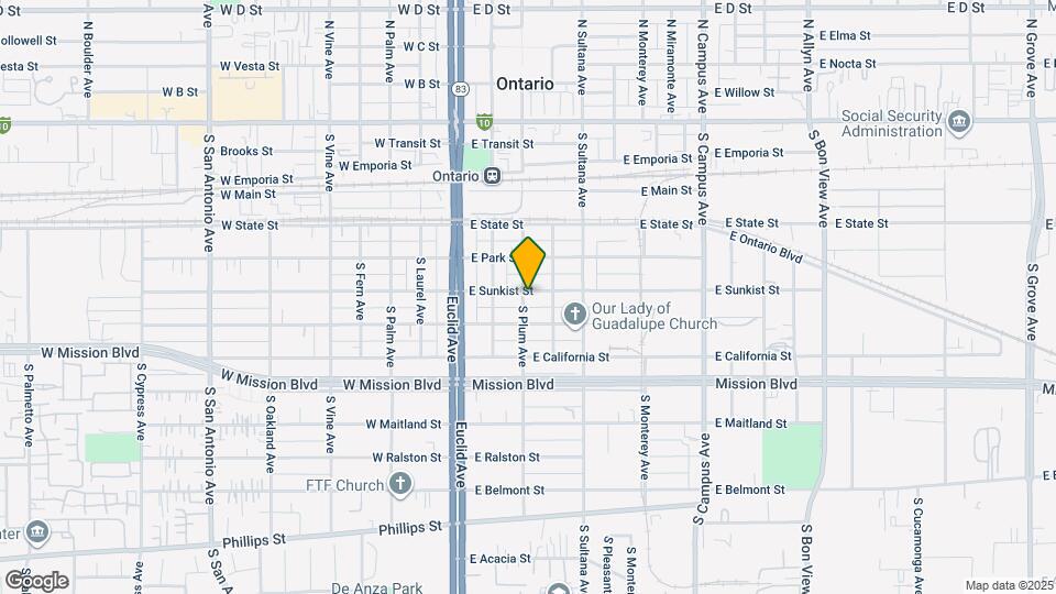 304 E Sunkist St Map and Location Details