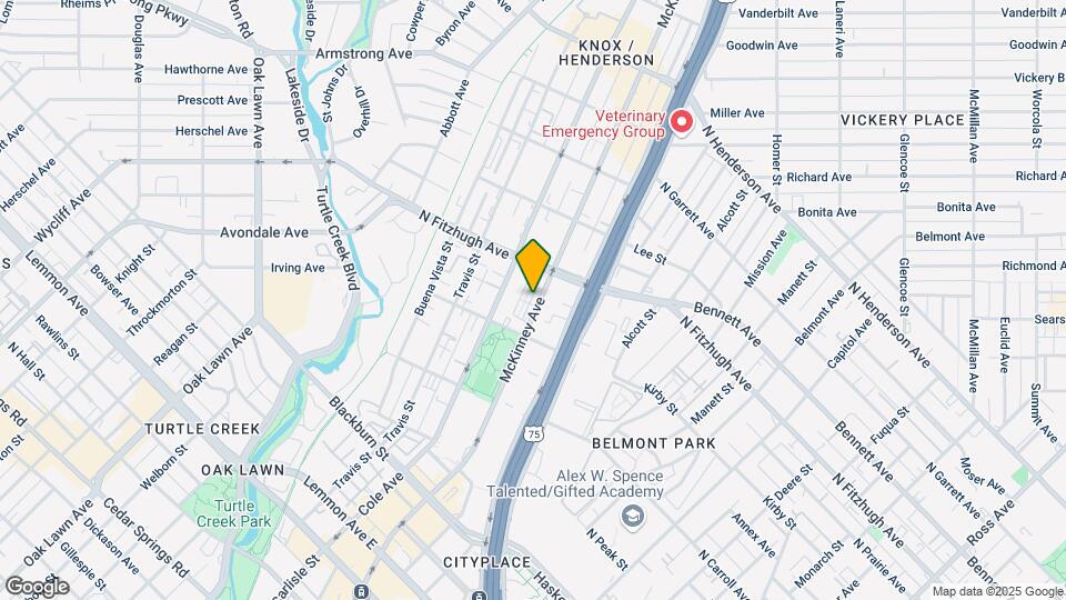 4121 McKinney Ave Mapa y Detalles de la Ubicación