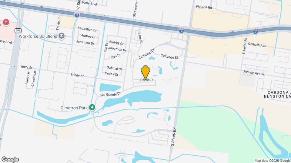 2110 Pecos St Map and Location Details