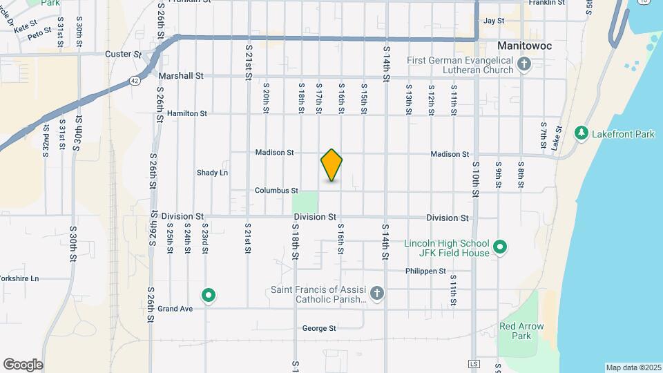 1610 Columbus St, Unit A Mapa y Detalles de la Ubicación